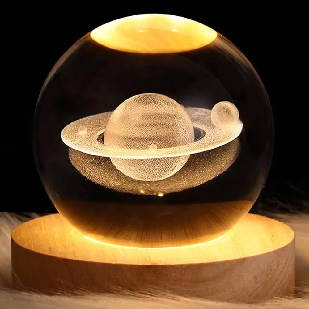Crystal Moon Night  Lamp