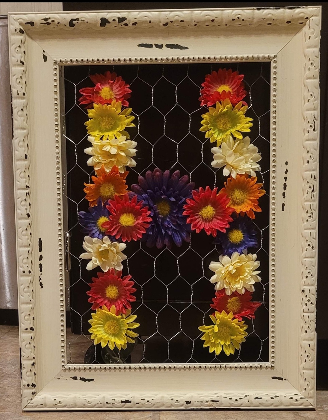 Decorative Frame with Floral Accents
