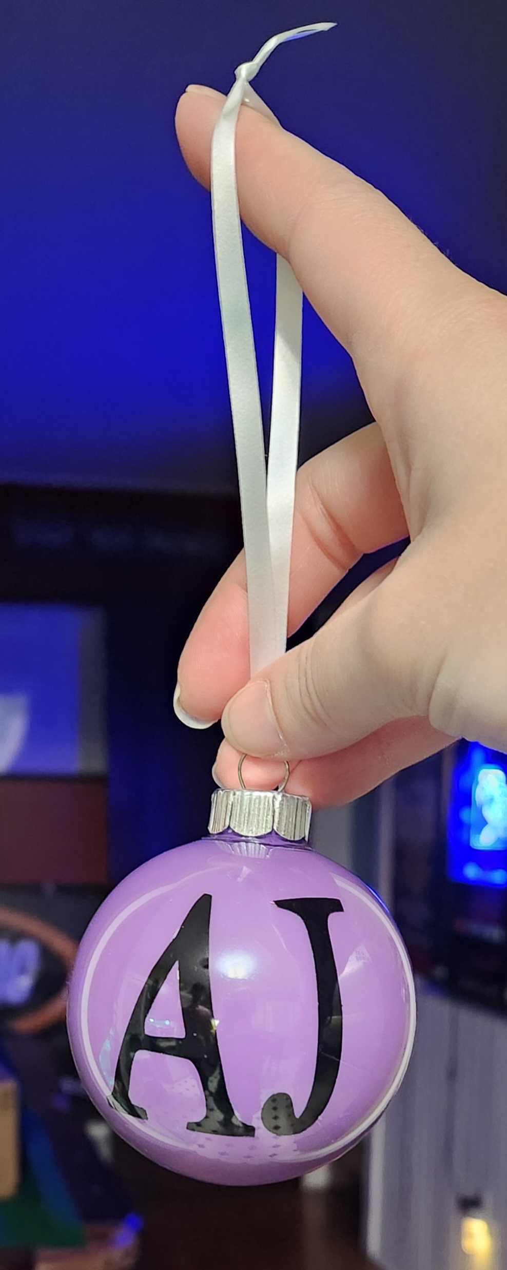 Purple Christmas Ornament