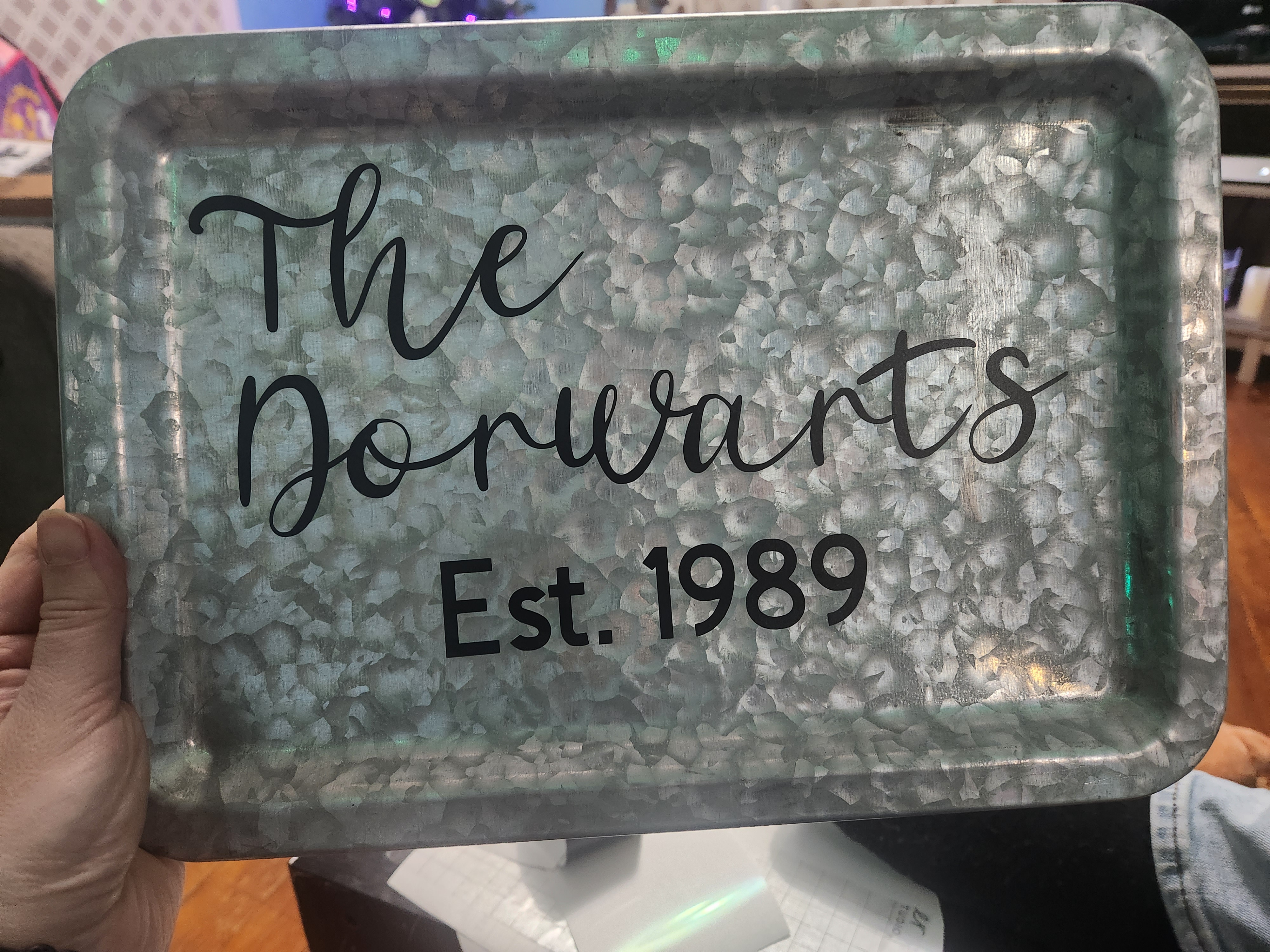 Personalized Metal Tray