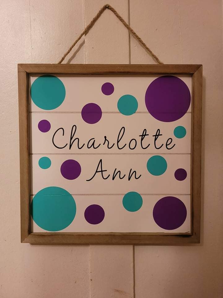 Custom Wooden Name Sign