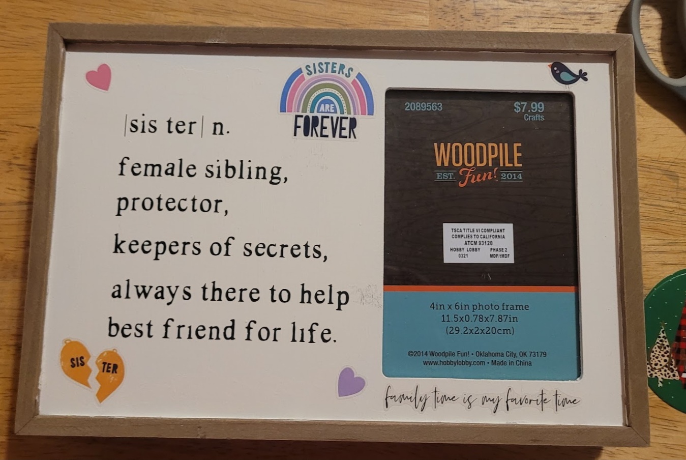 Sisters Are Forever Photo Frame