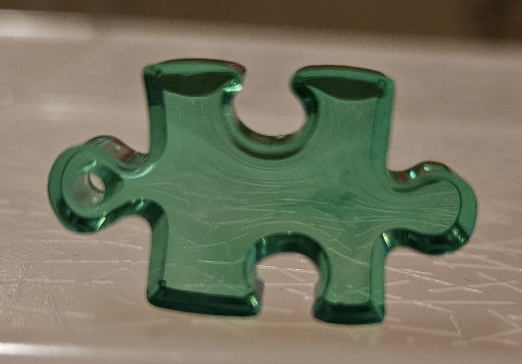 Green Puzzle Pendent