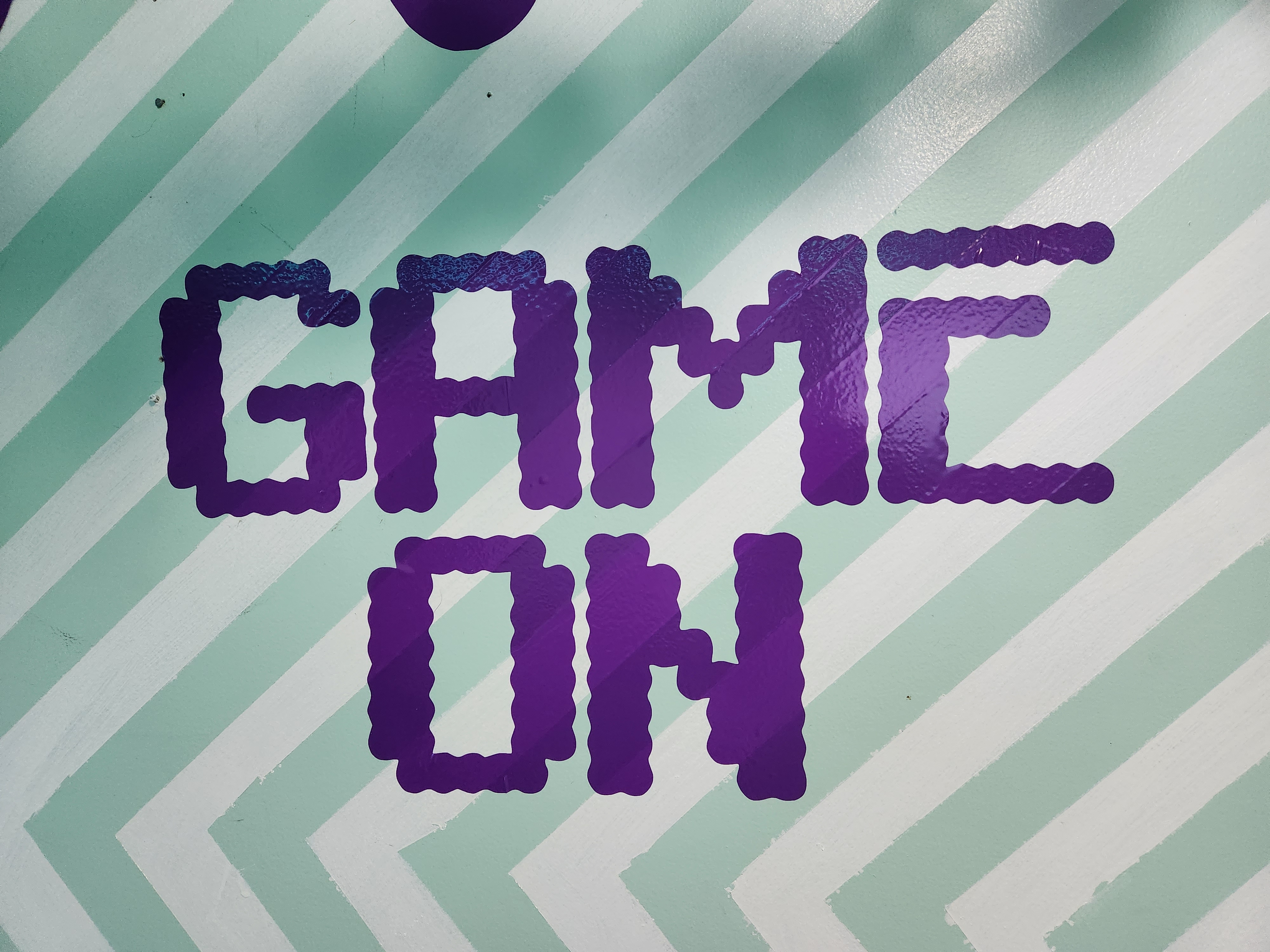 Game On Sign Decal