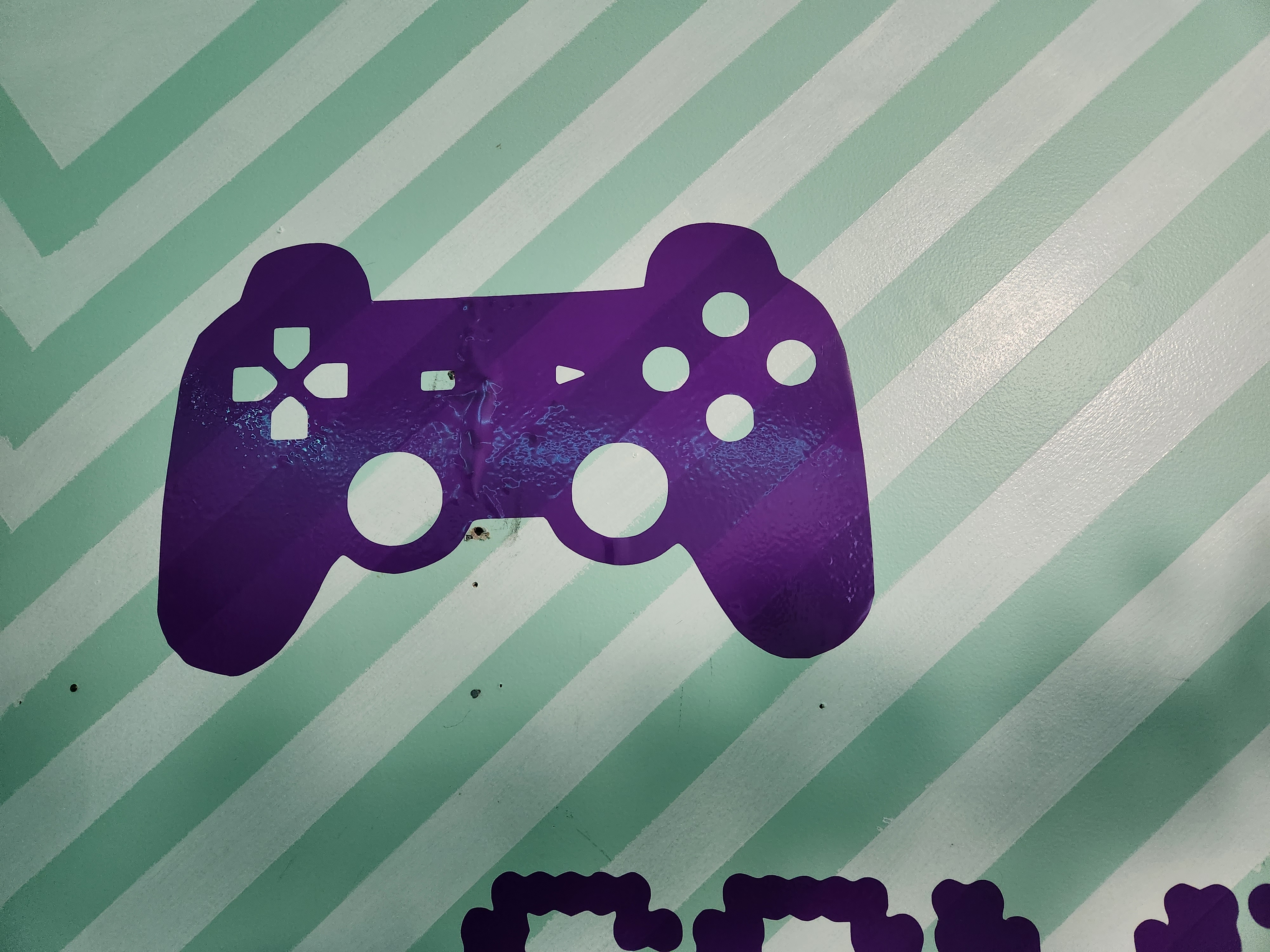 Purple Game Controller Decal