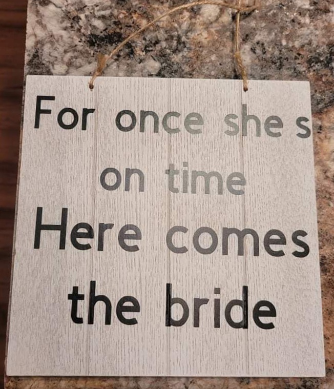 Wooden Wedding Sign