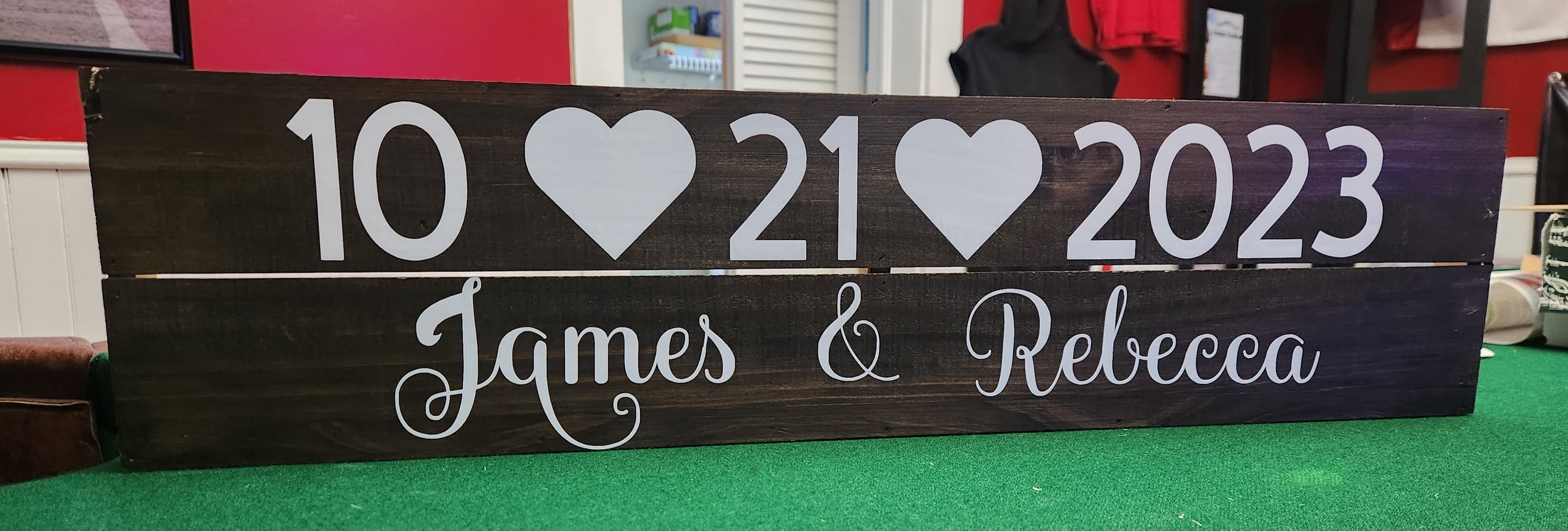 Custom Wooden Wedding Sign