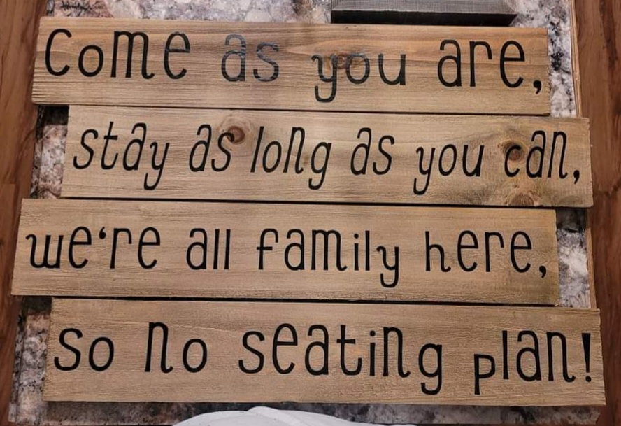 Rustic Wooden Sign