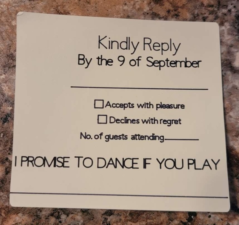 Wedding RSVP Card