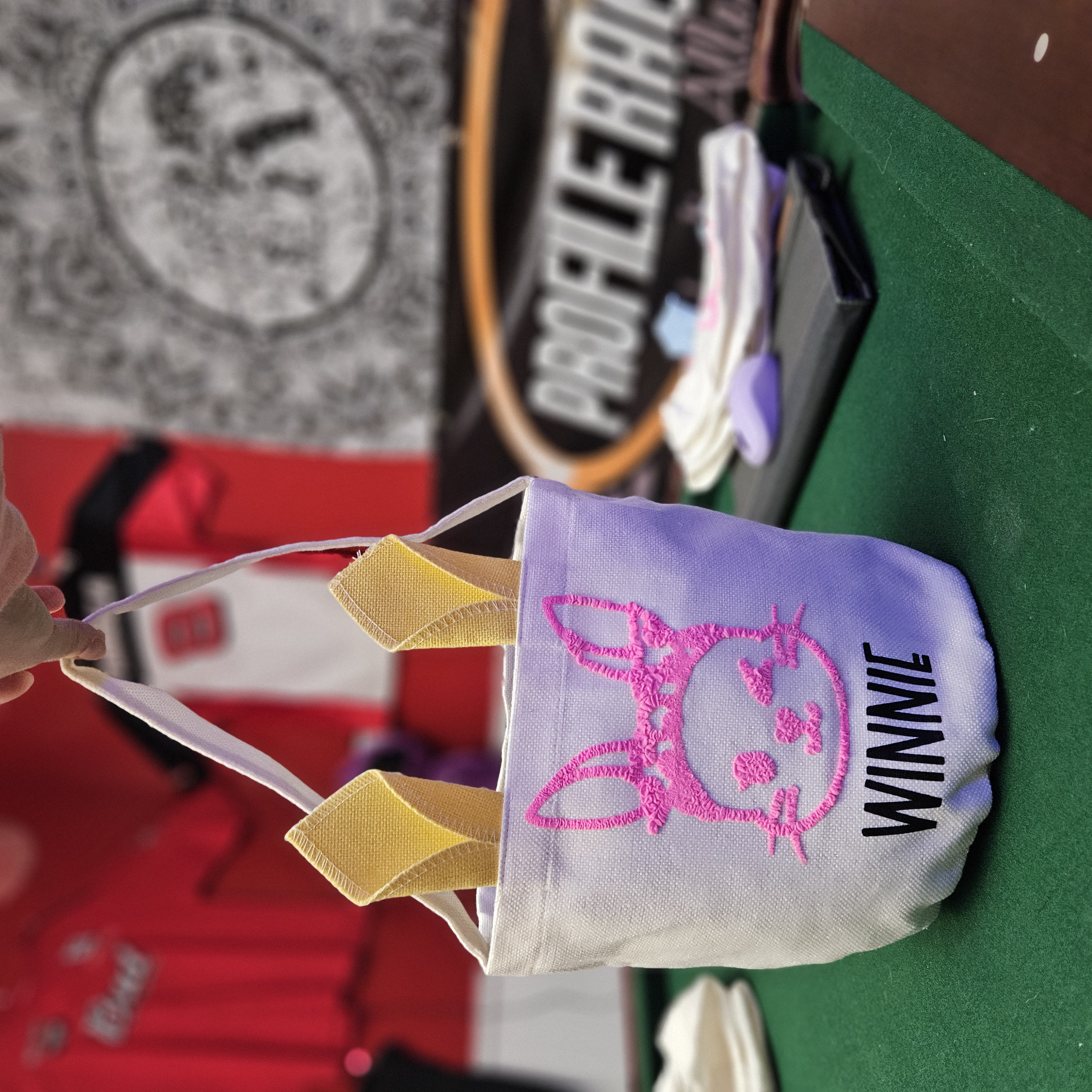 Small Easter Puffy Vinyl Tote Bag