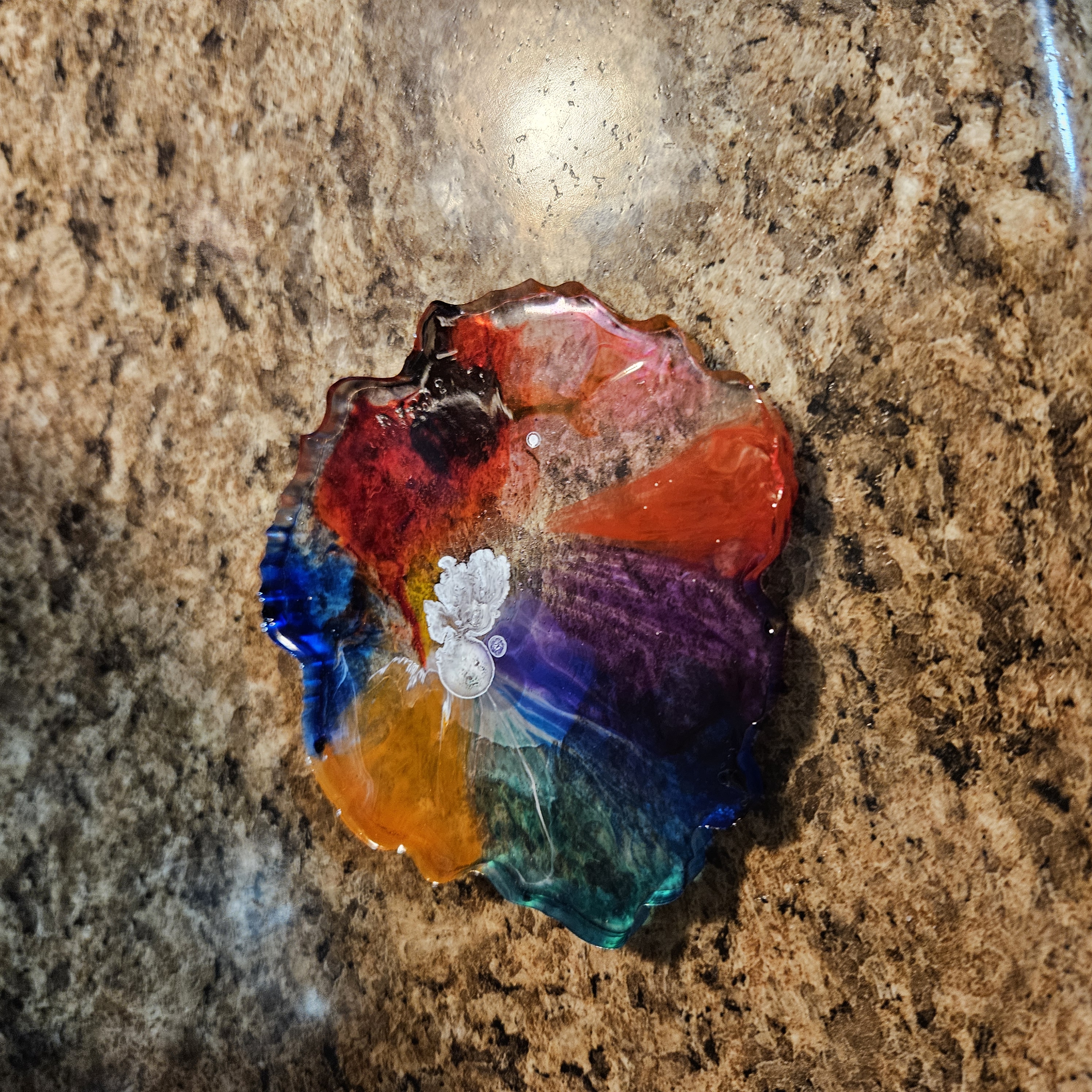 Colorful Resin Coaster