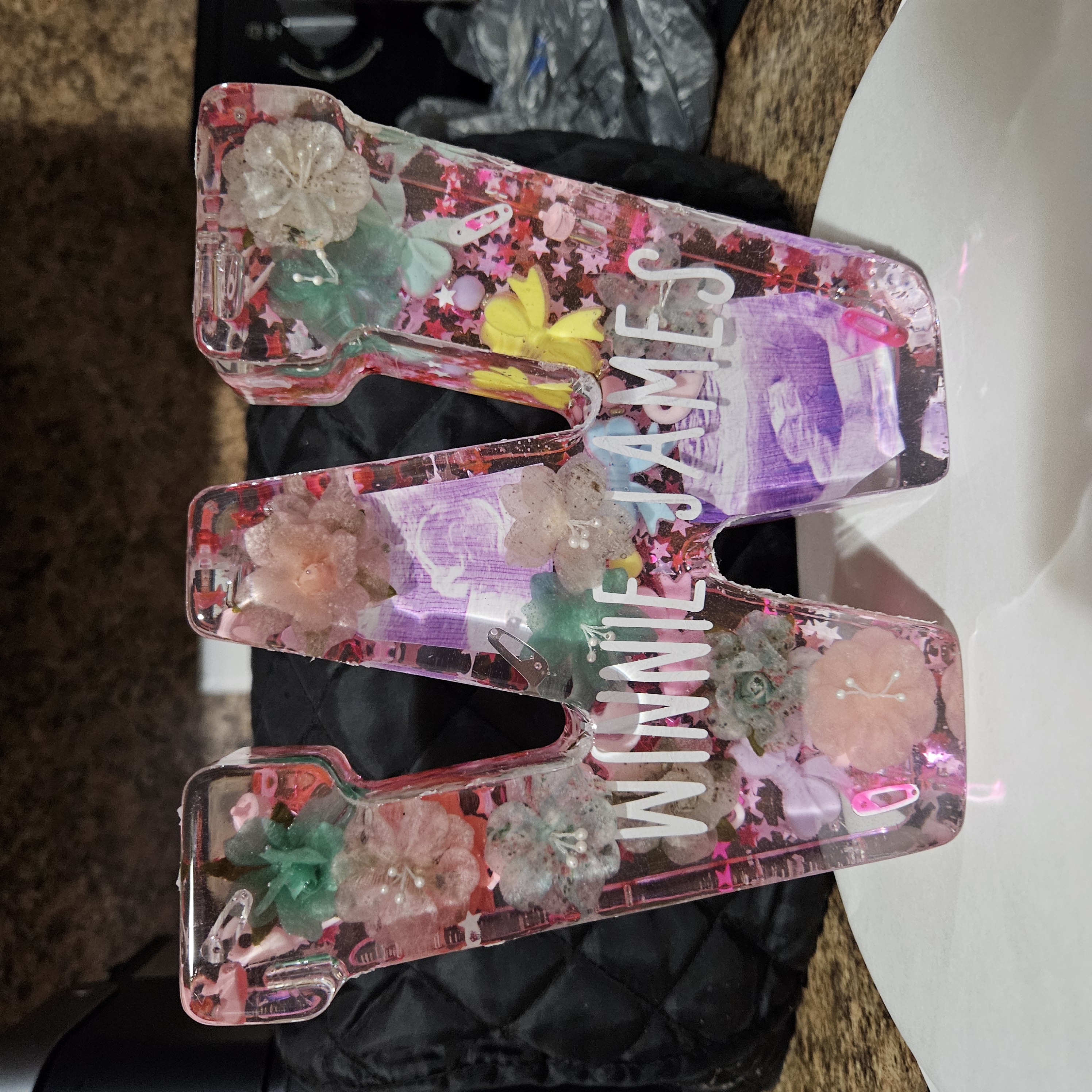 Resin Letter 'M' Decor