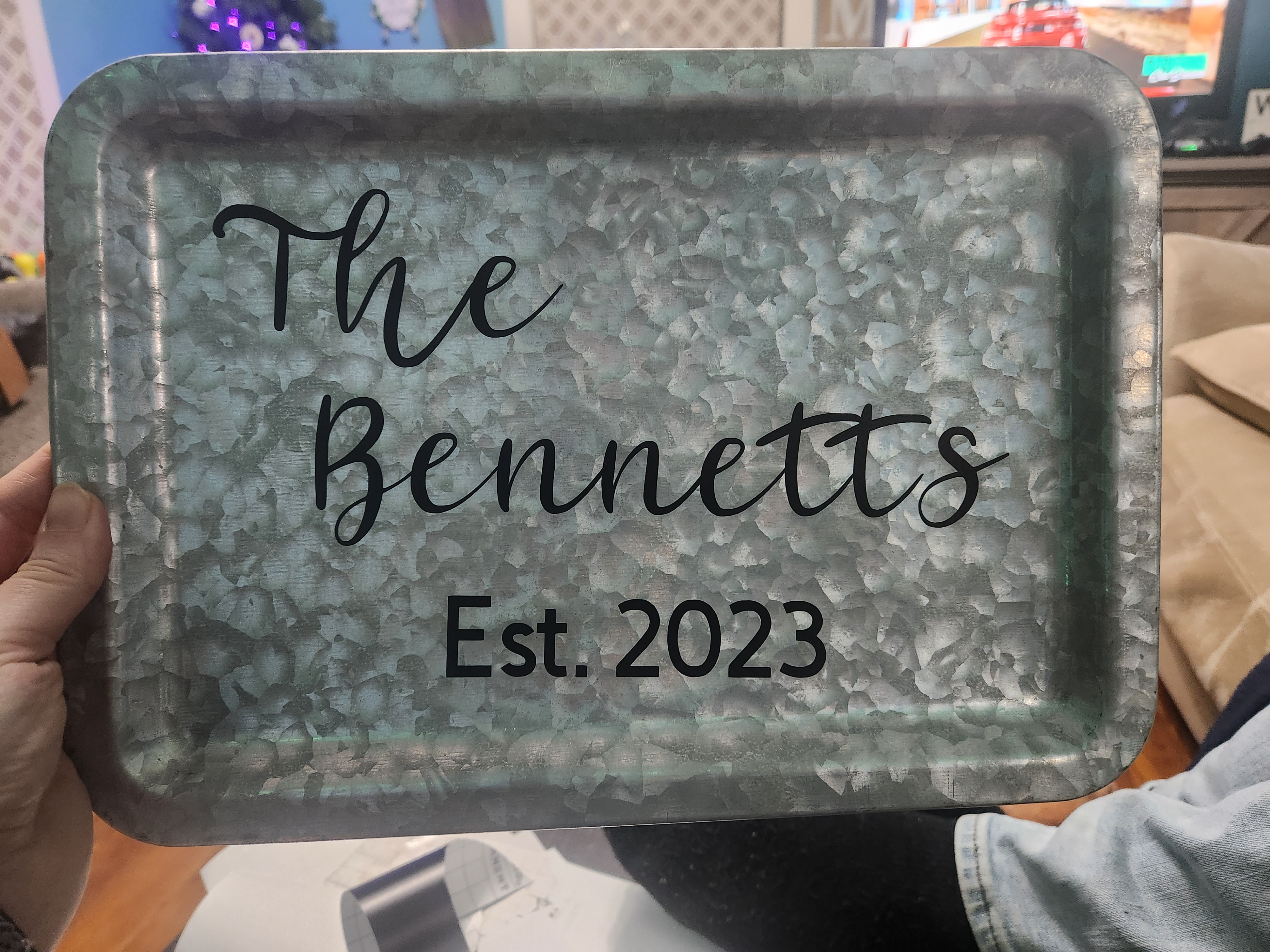 Personalized Metal Tray