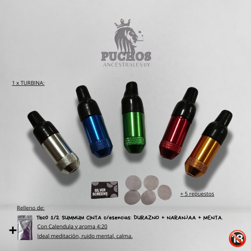 Turbina recargable rellena con Ancestrales 1/2 Summum CINTA