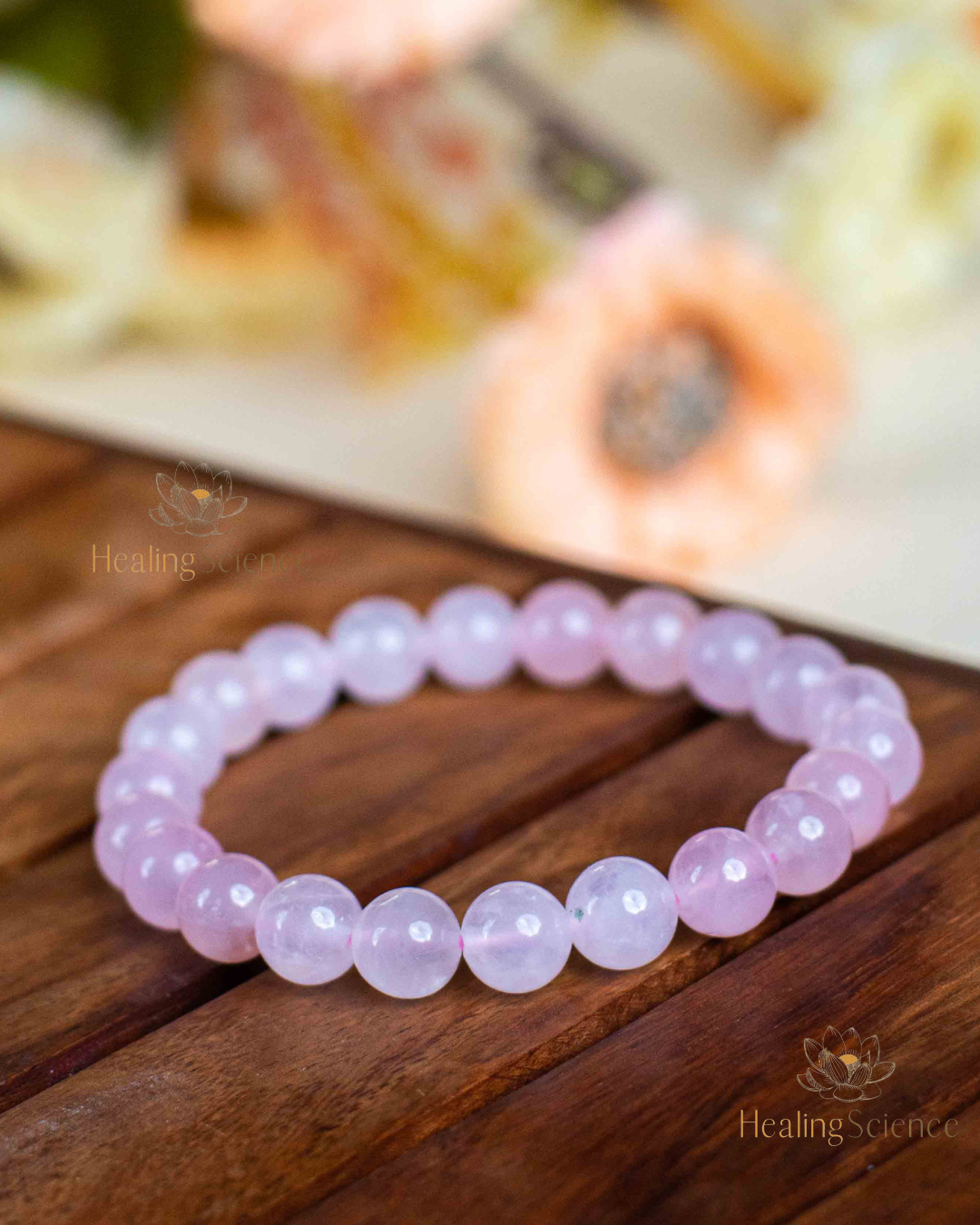 Rose Quartz Beaded Bracelet