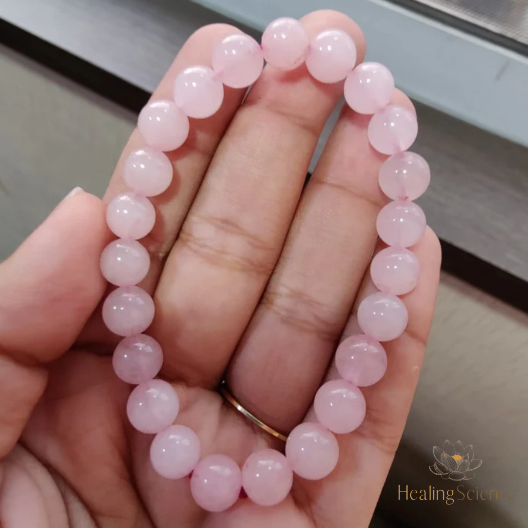 Rose Quartz Beaded Bracelet