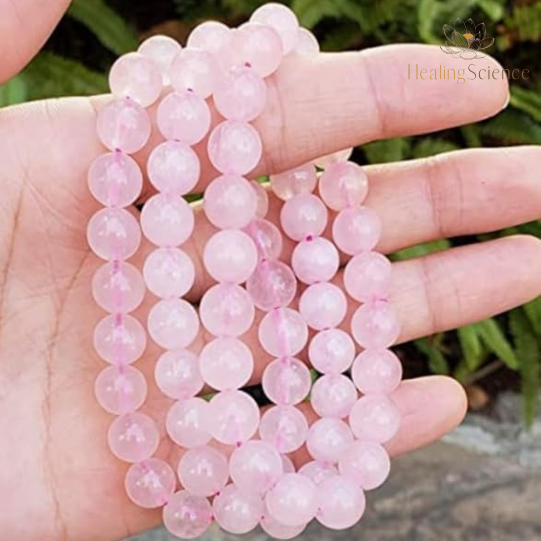 Rose Quartz Beaded Bracelet