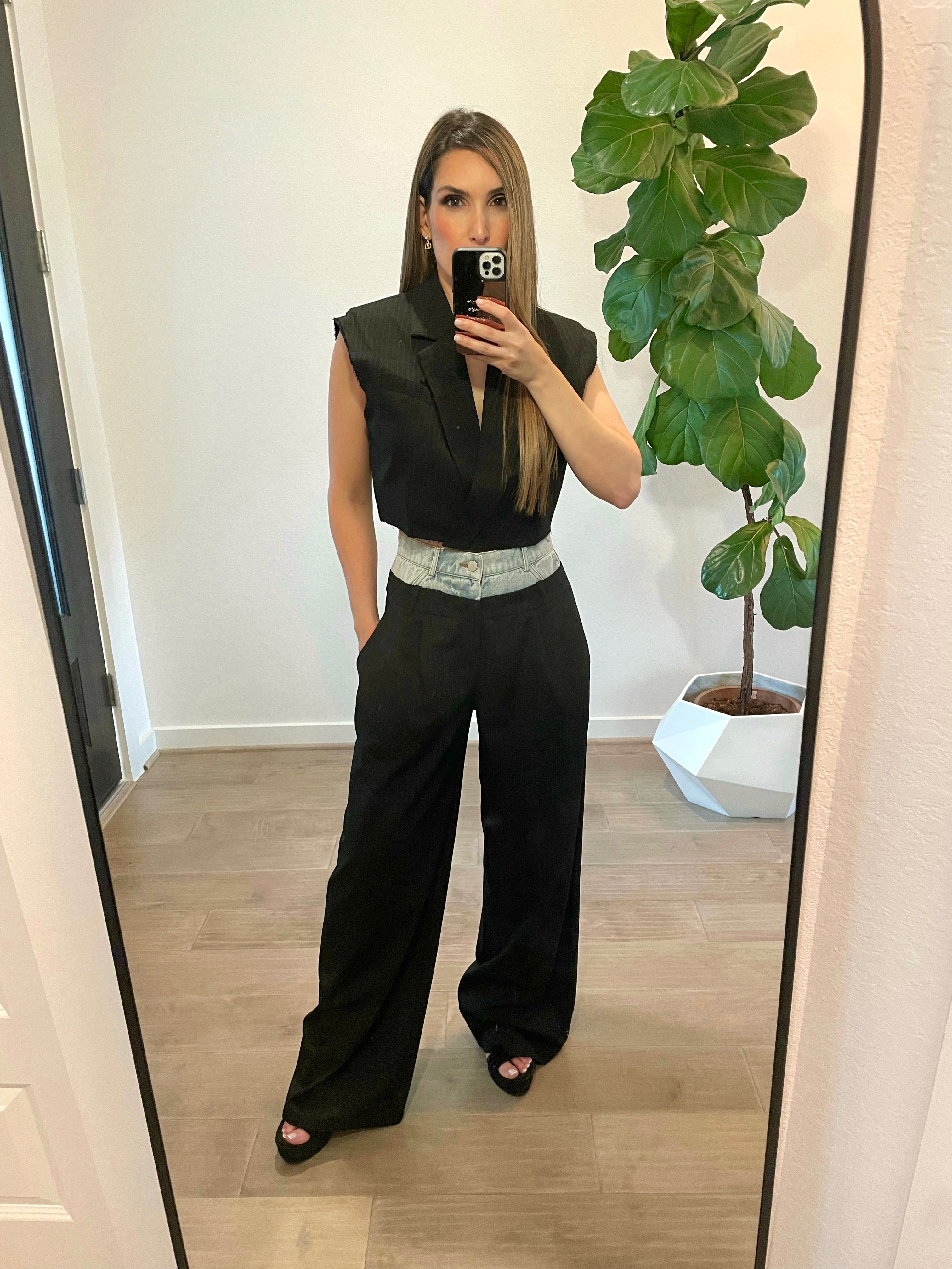 Black Sleeveless Matching Set