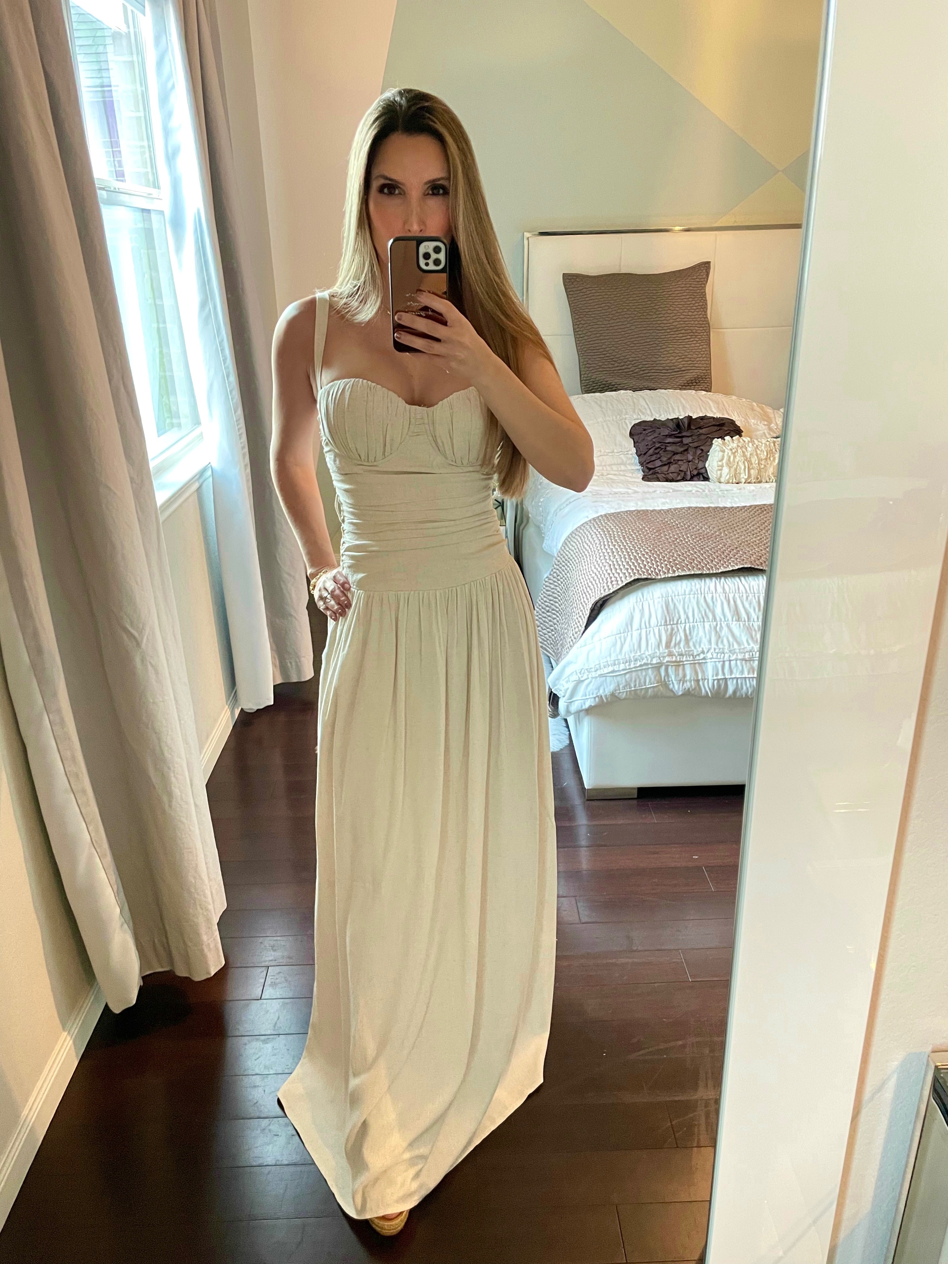 Tuluminati Beige Maxi Dress