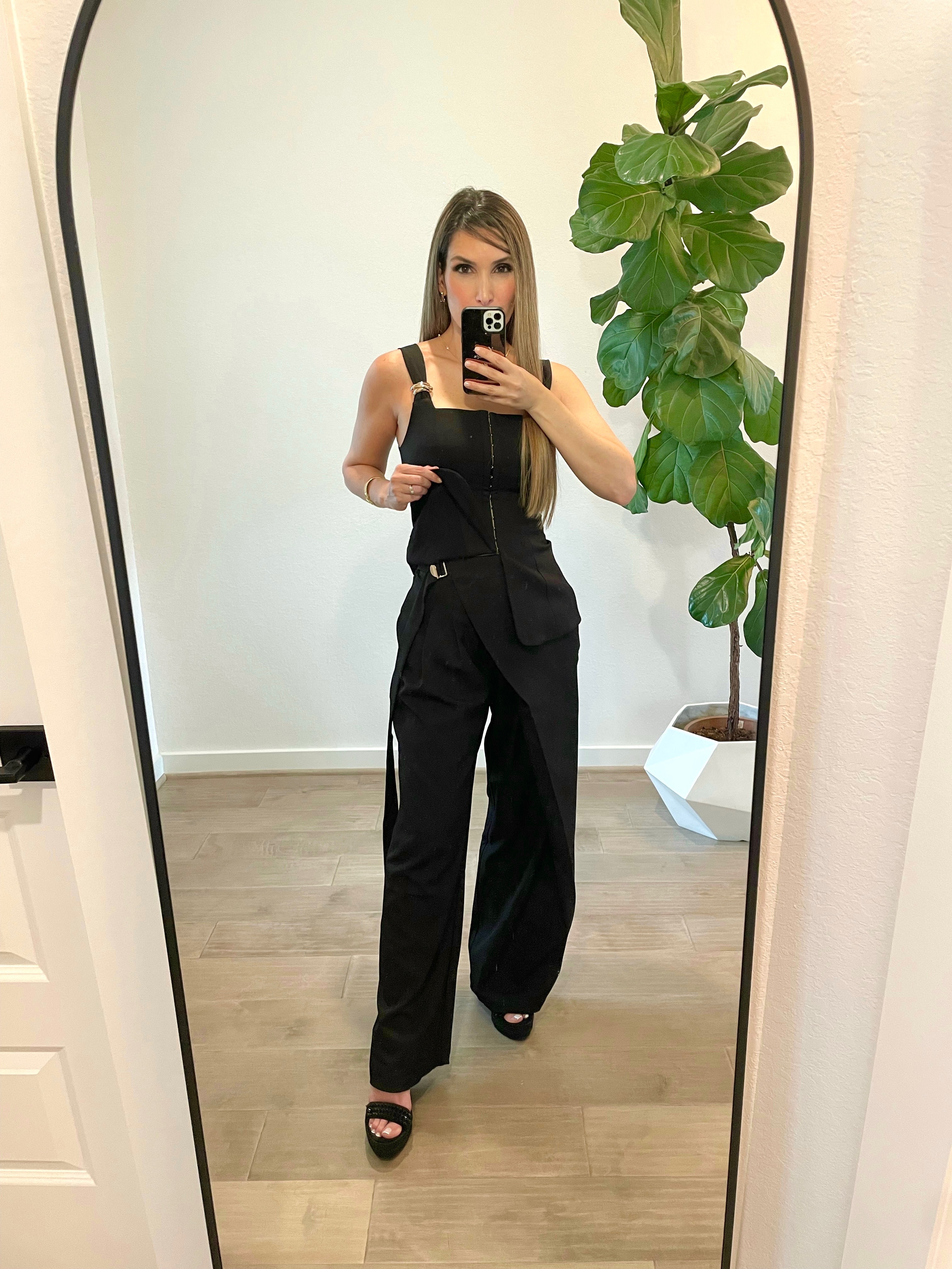 Metal Trim Corset Top