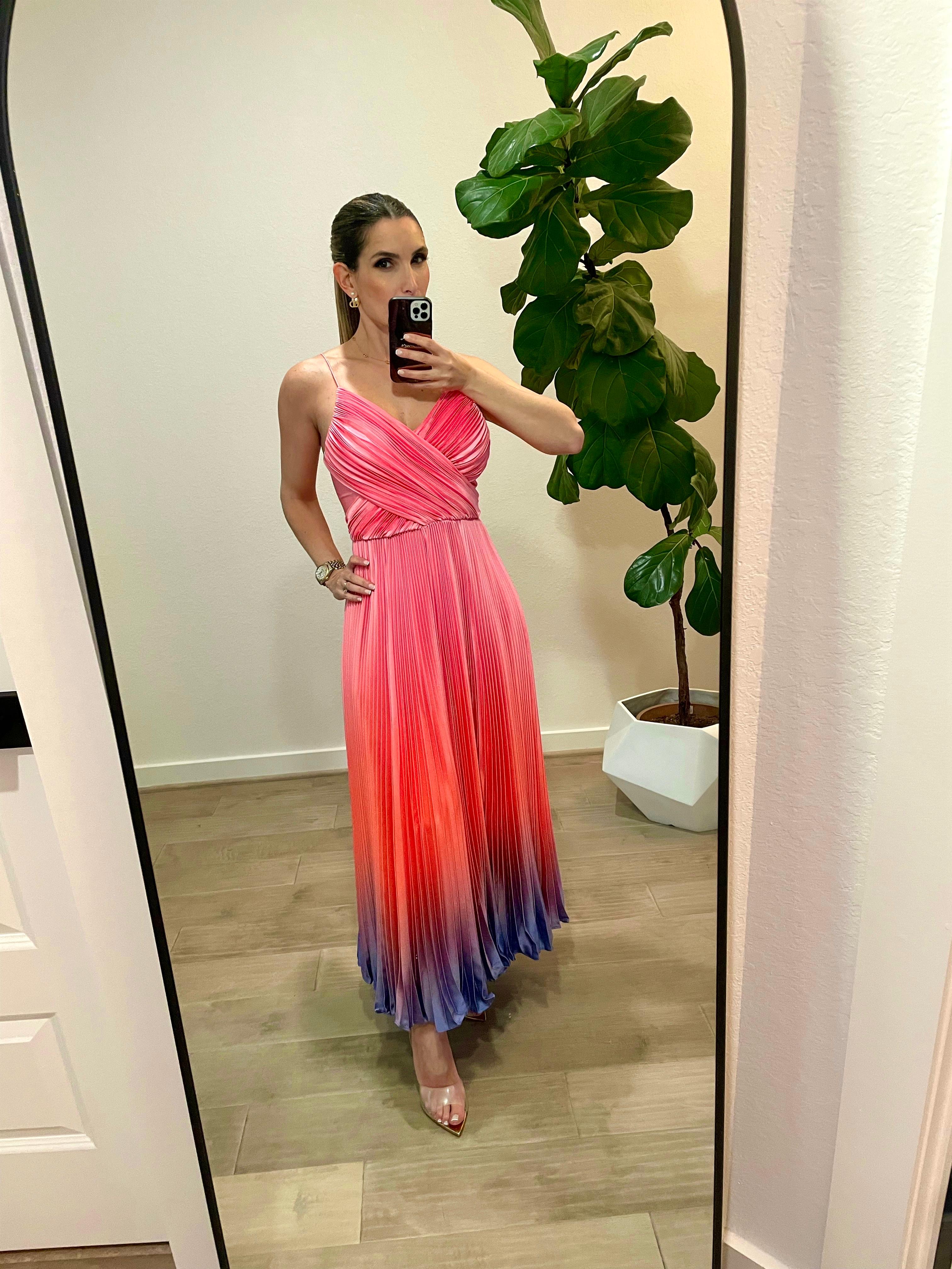 Elegant Gradient Evening Dress