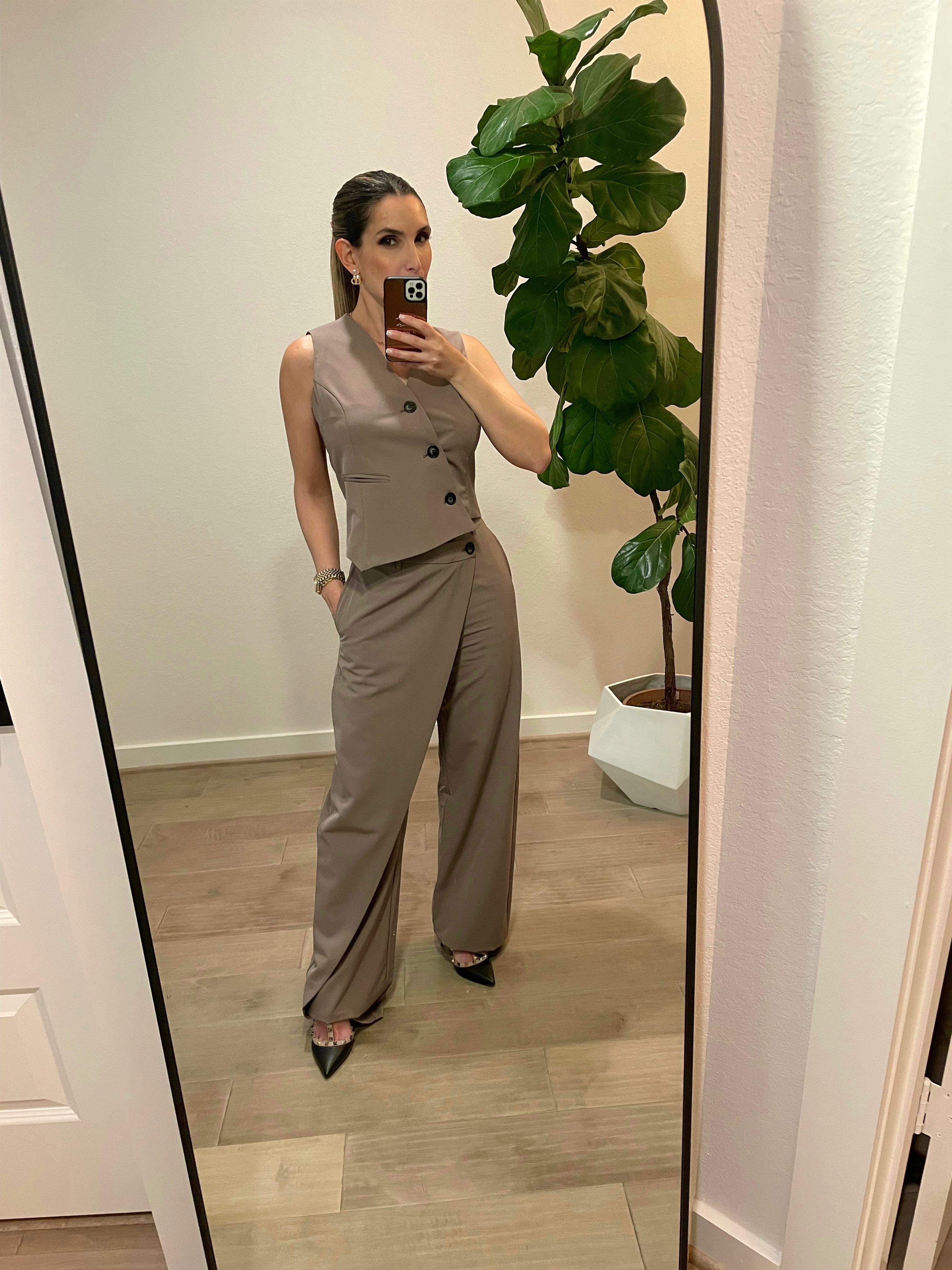 Sleeveless Top & Wrap Trousers Set