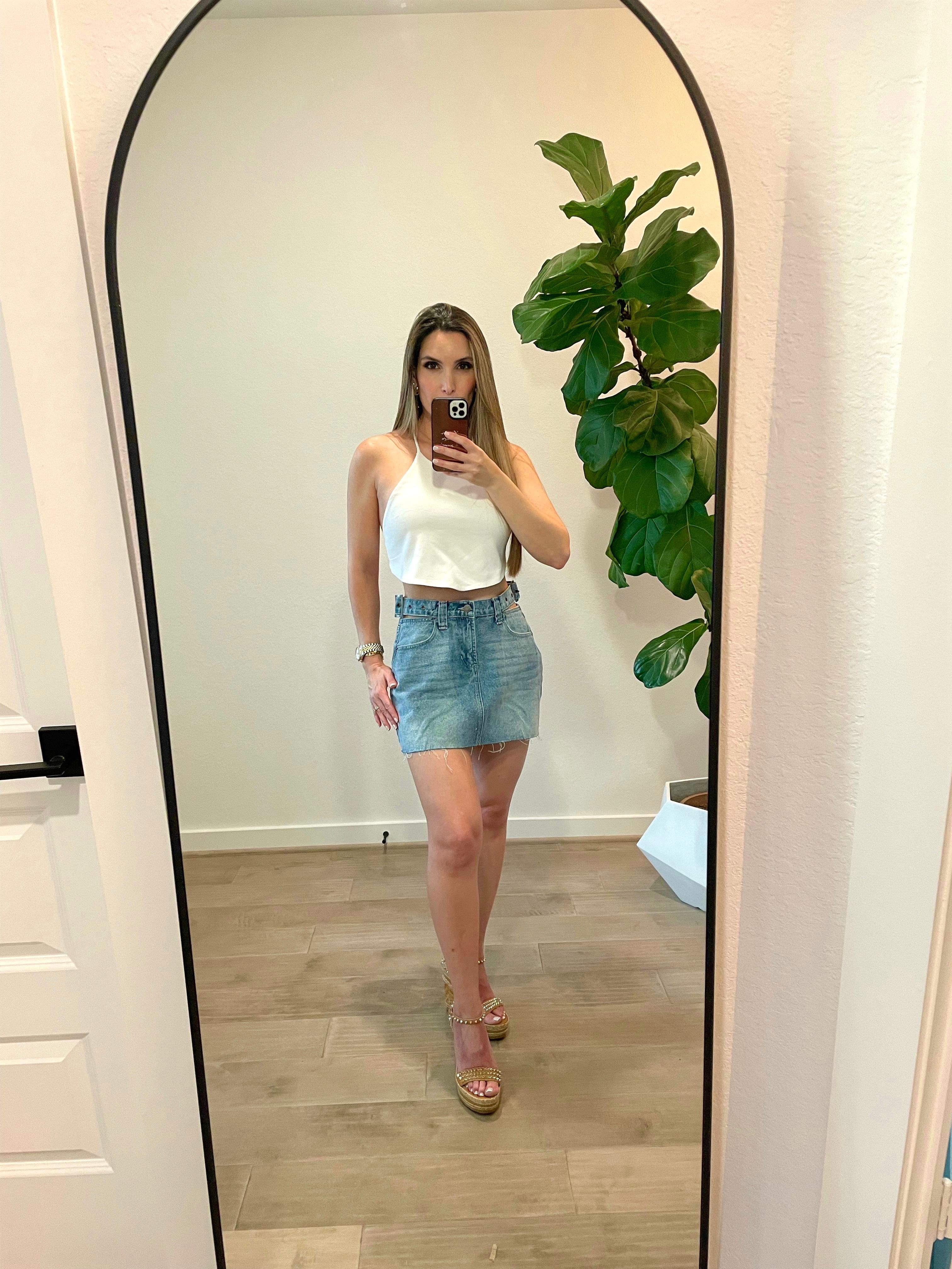Denim Mini Skirt