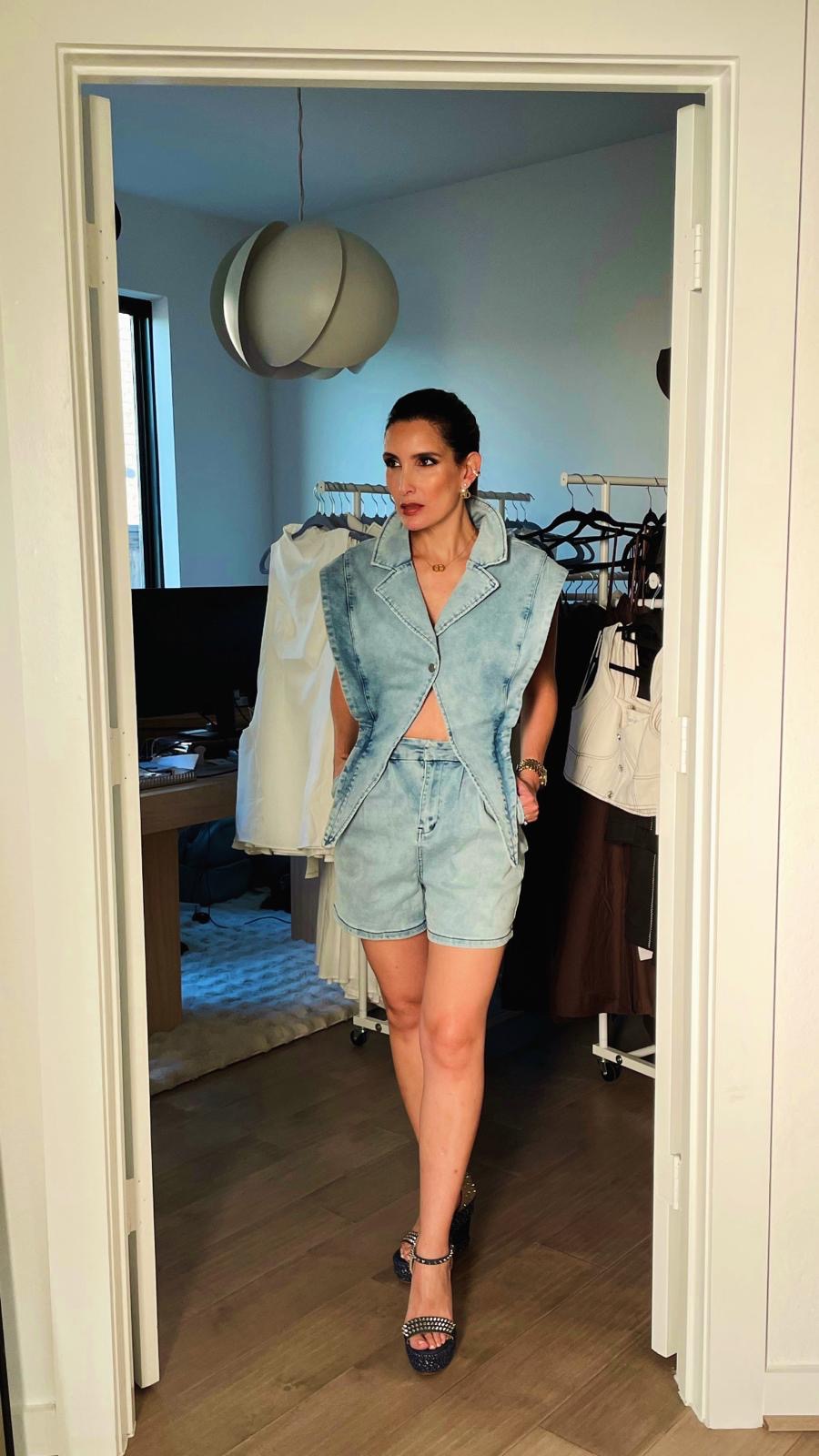 Denim Sleeveless Romper