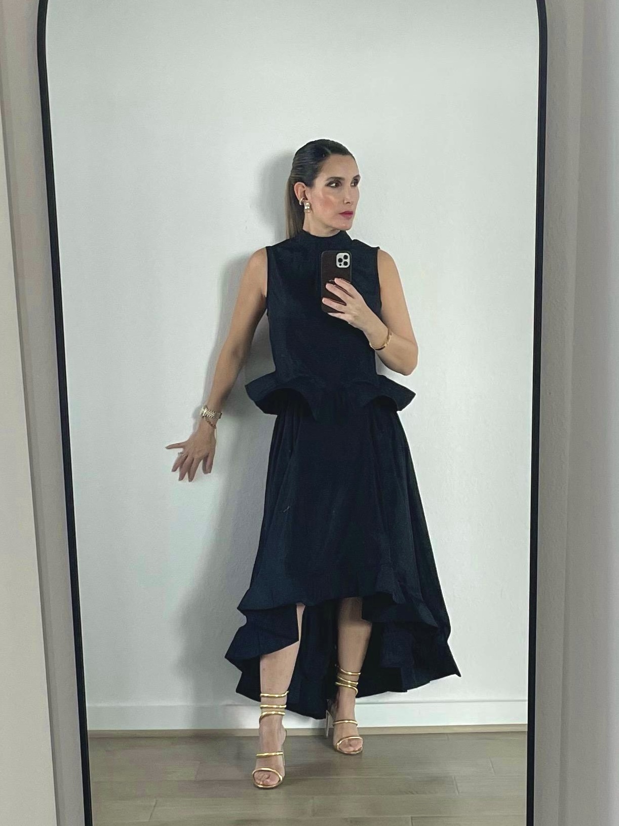Asymmetric Black Cocktail Set