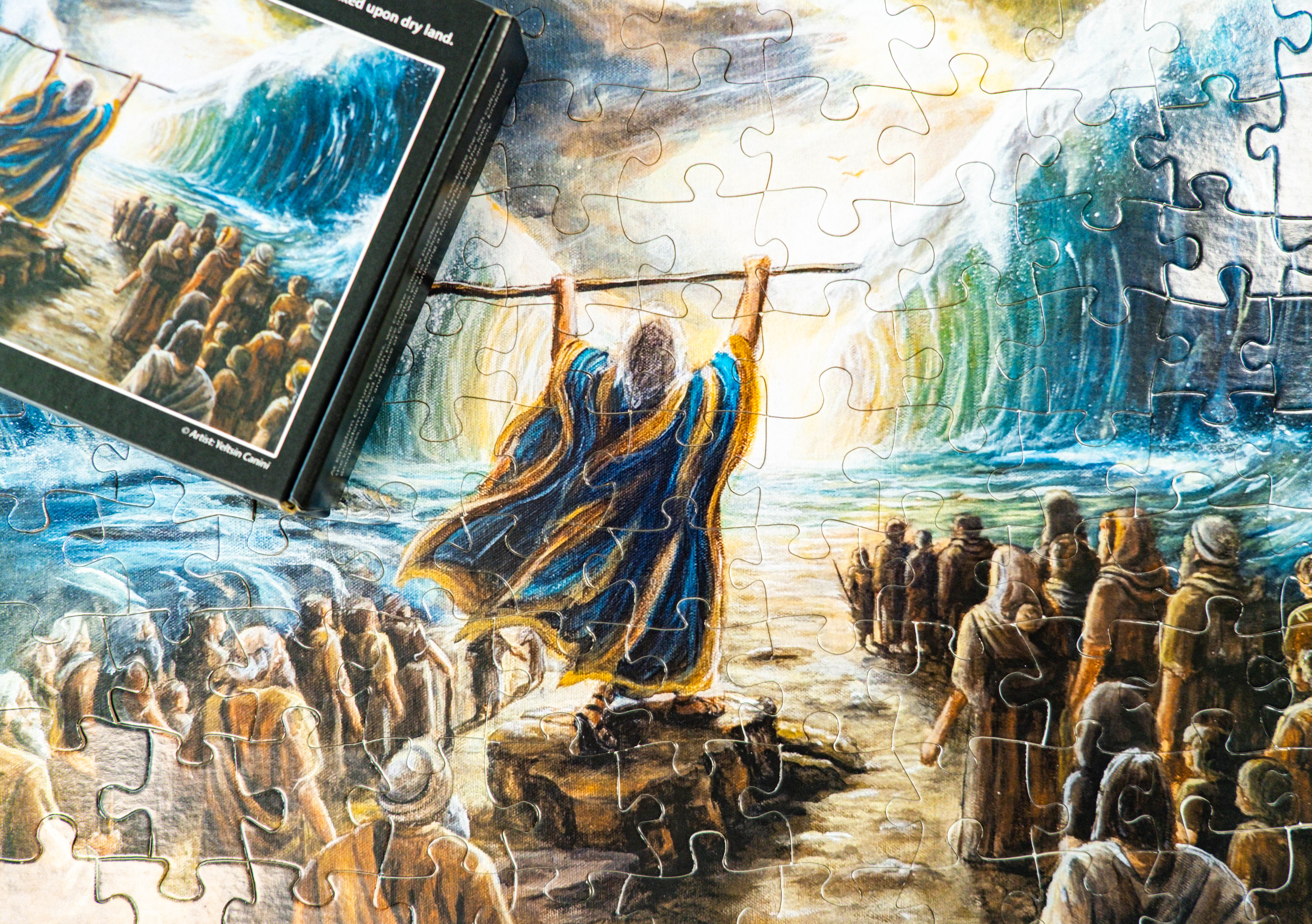  "The children of Israel walked upon dry land"