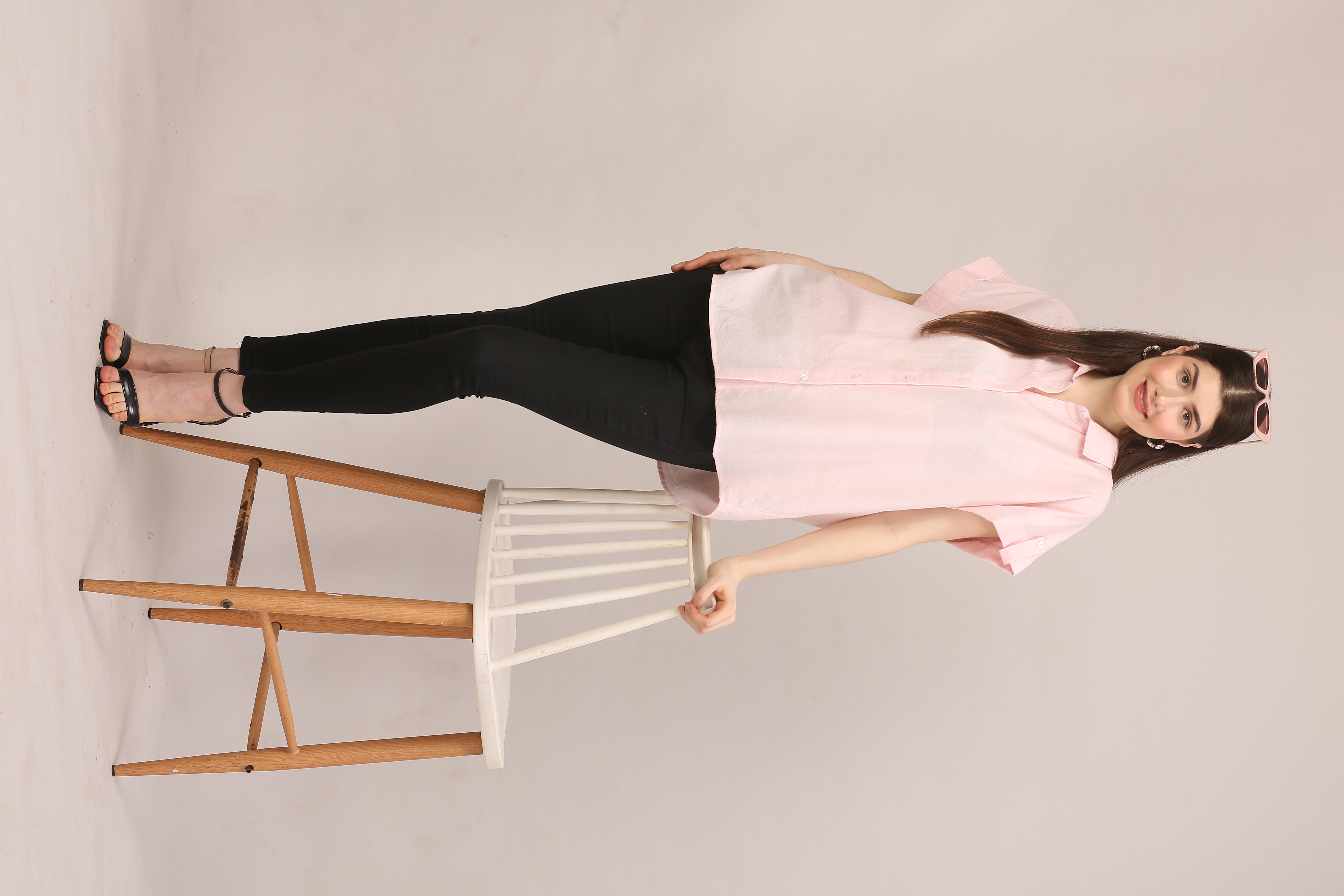 Soft Pink Button-Down Shirt