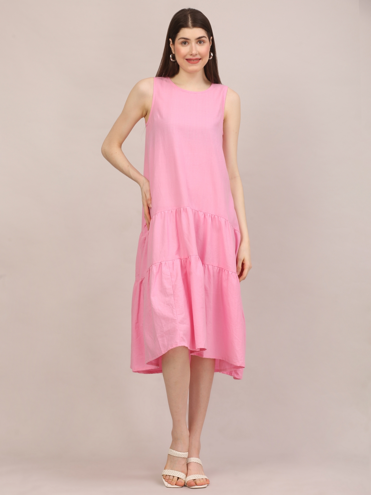 Sleeveless Midi Dress for Women