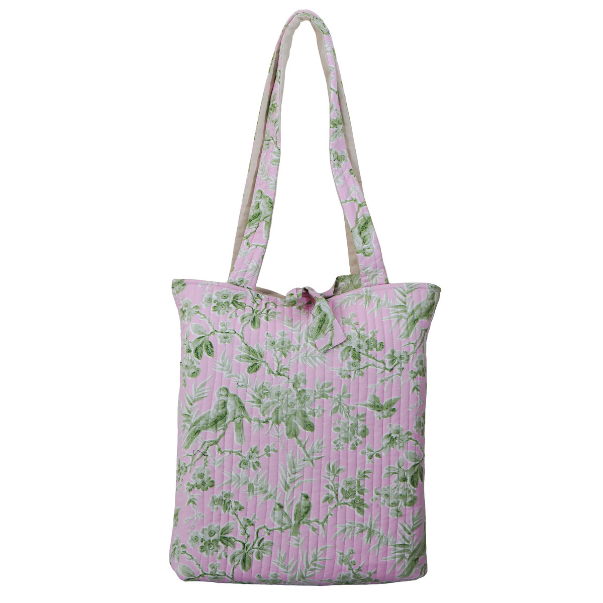Spring Fern Quilted Tote Set