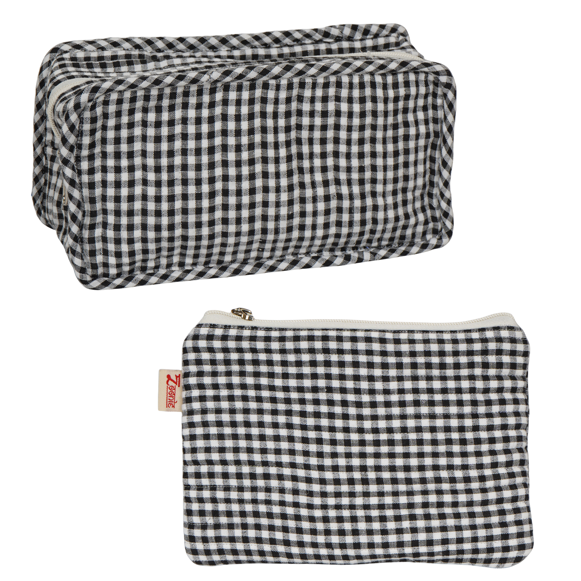 Gingham Patterned Bag Set