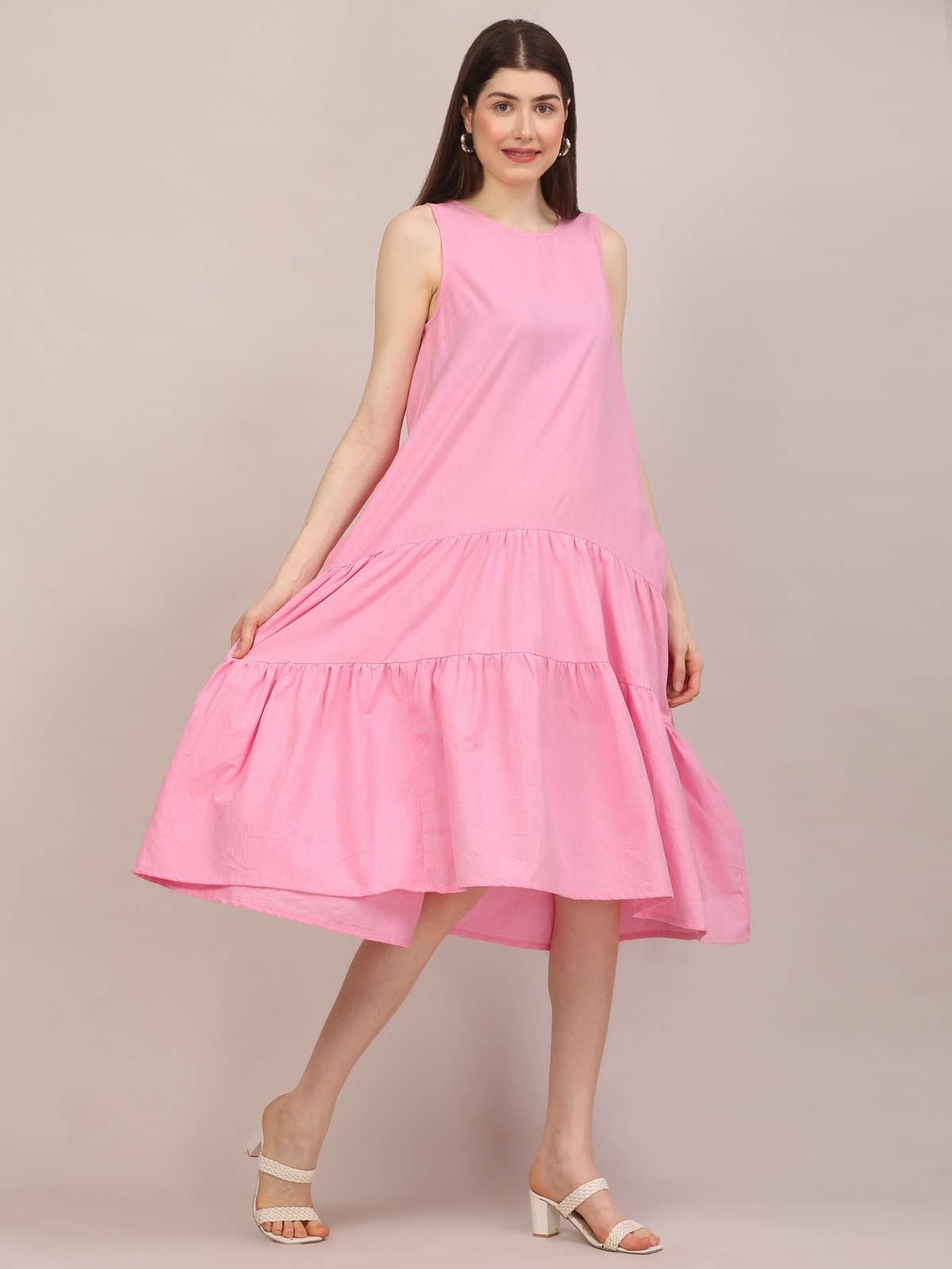 Sleeveless Midi Dress for Women