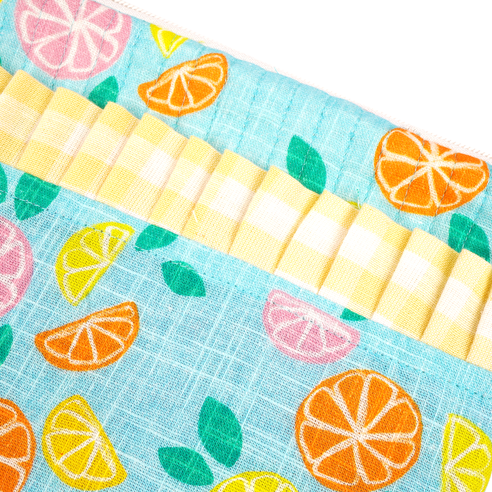 Citrus Pattern Zipper Pouch