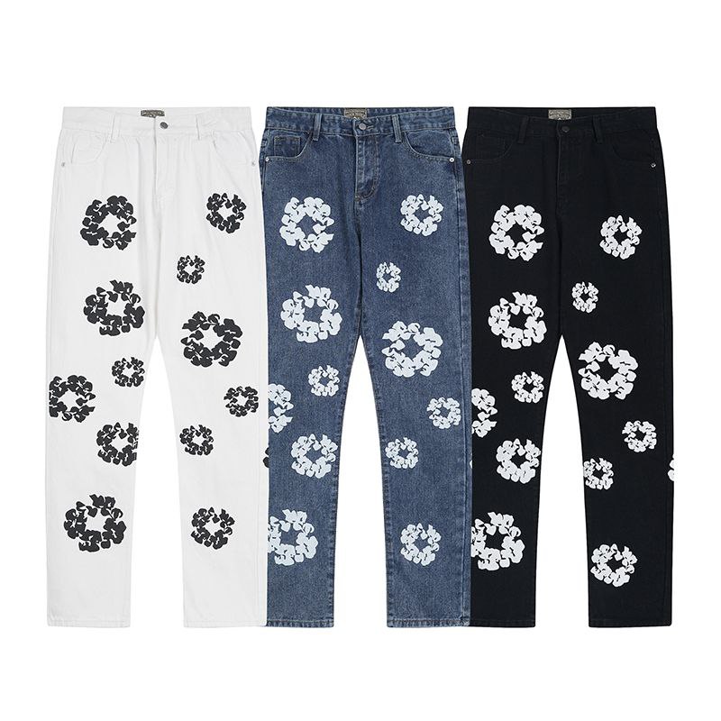 Denim Tears Floral Patterned Jeans