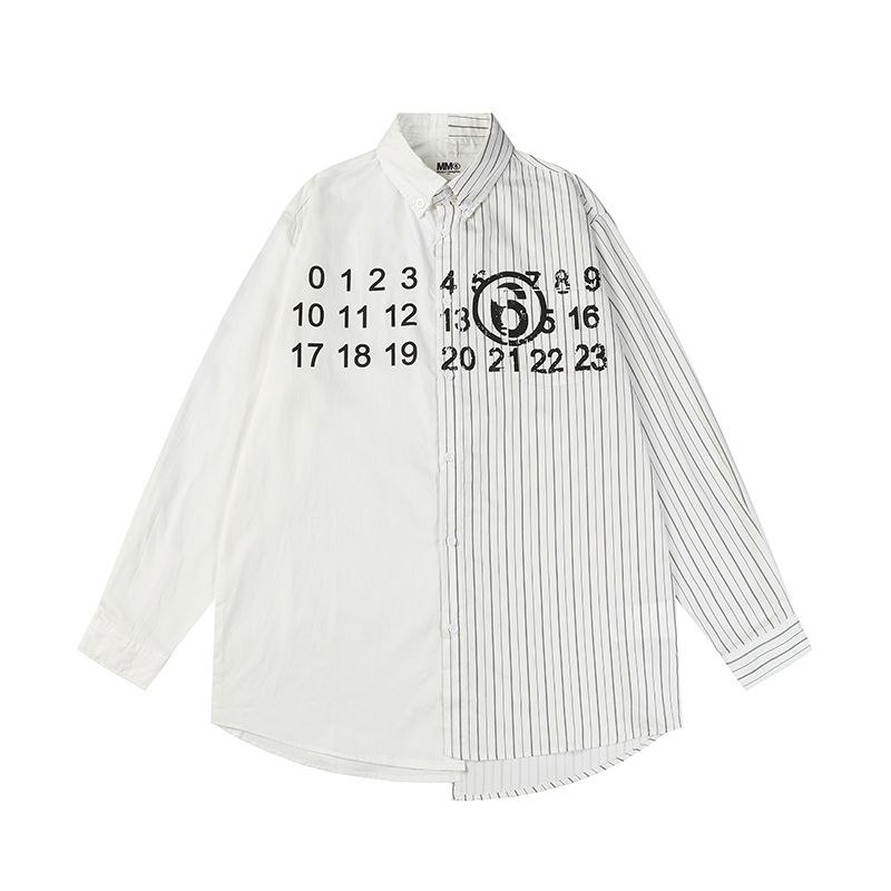 Maison Margiela Split-Design Button-Up Shirt