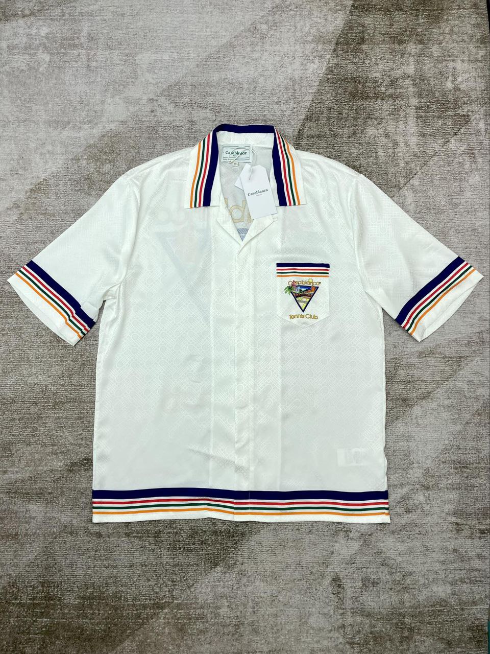 Casablanca Short Sleeve Button-Up Shirt