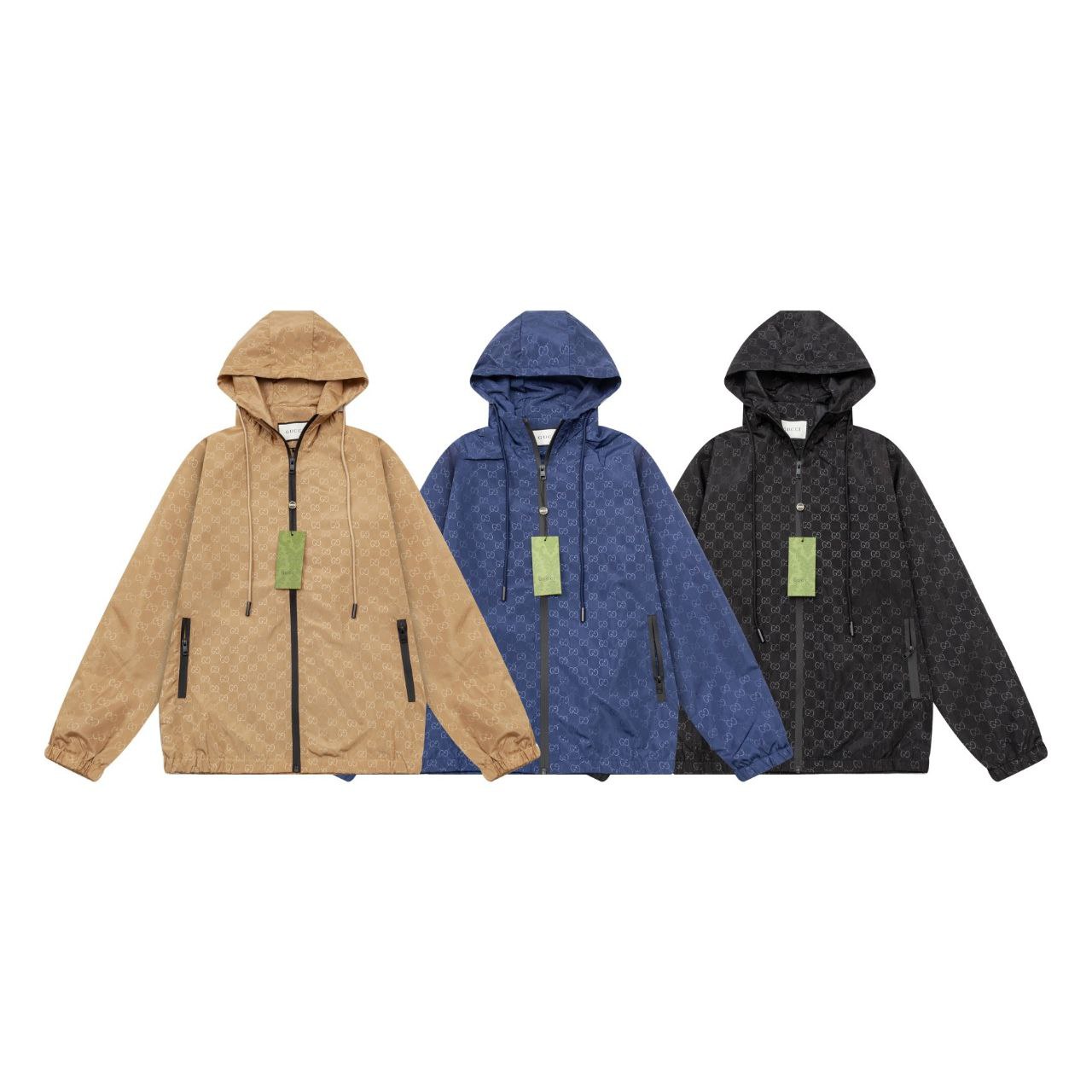 Gucci Hooded Windbreaker Jackets