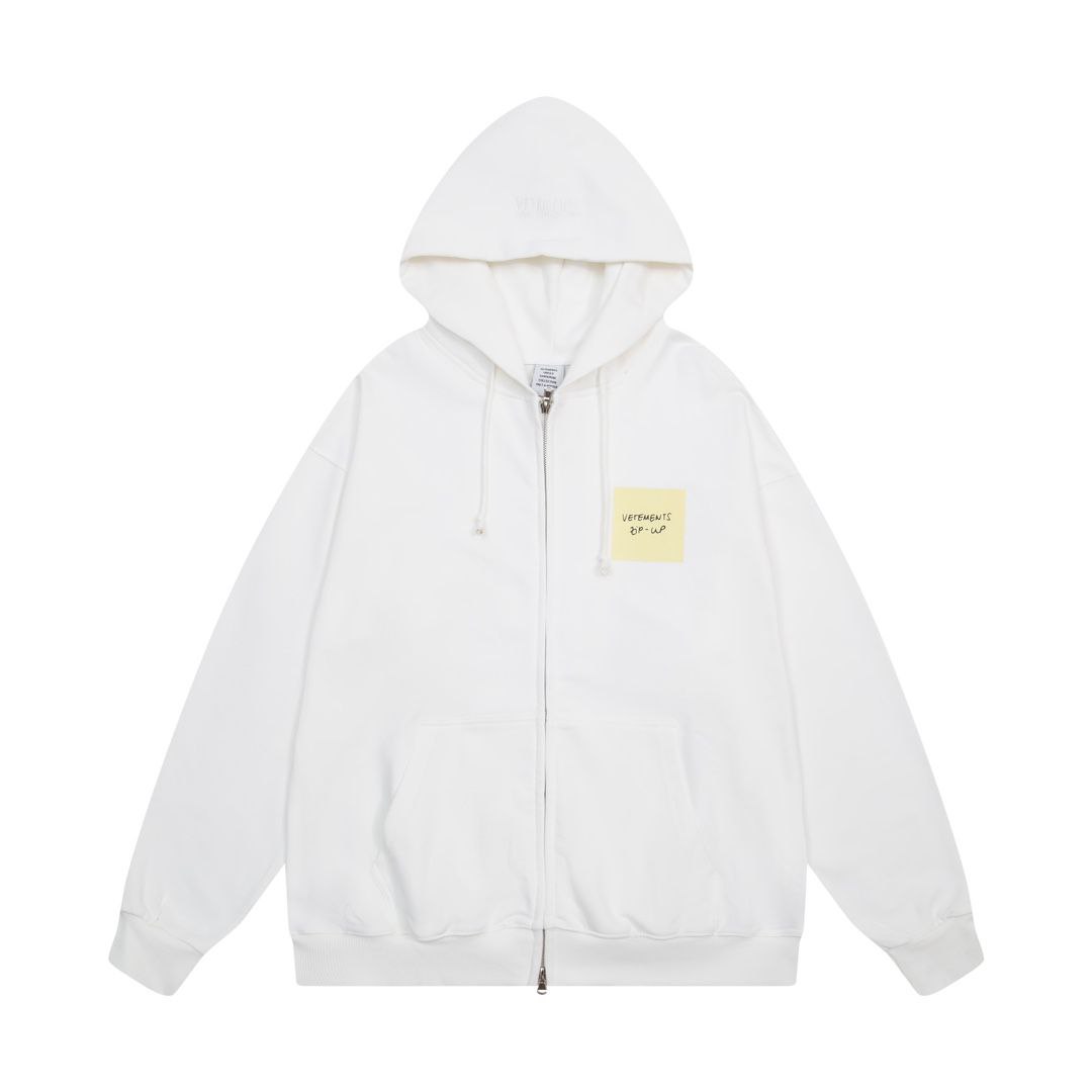 Vetements Hooded Zip-Up 