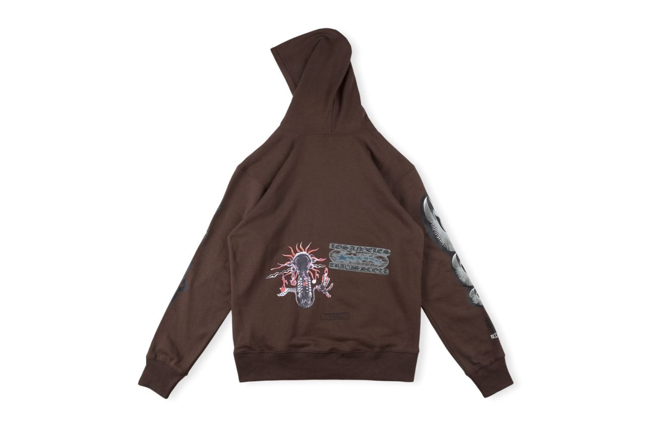 Travis Scott Brown Graphic Hoodie