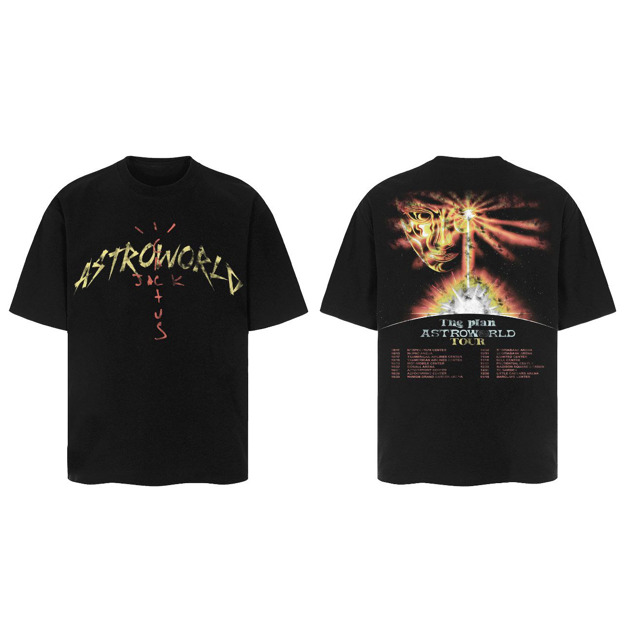 Travis Scott Graphic Print T-Shirt ( 4 set ) 
