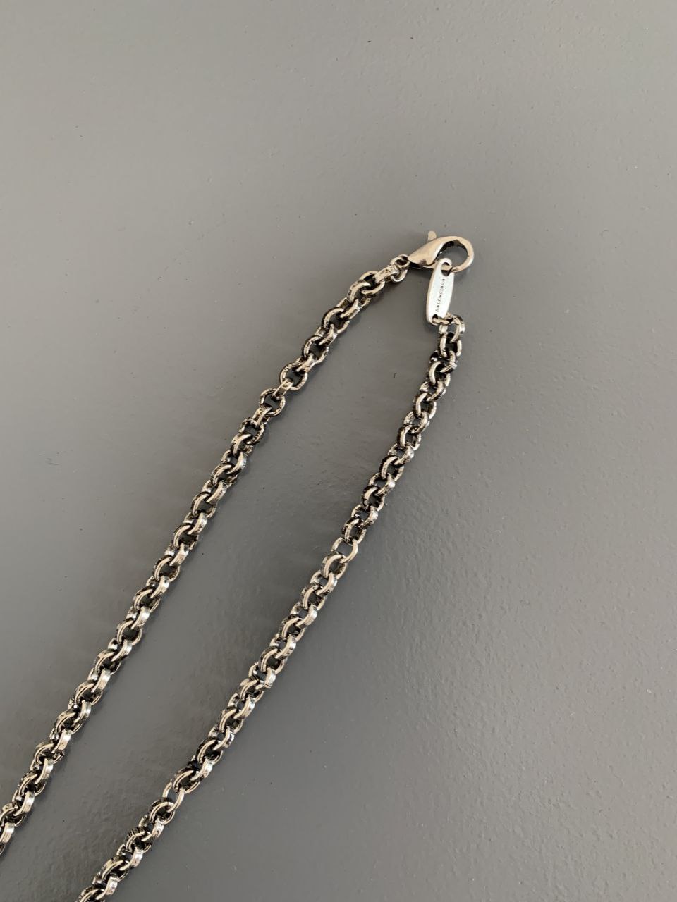 Balenciaga Sword and Snake Pendant Necklace