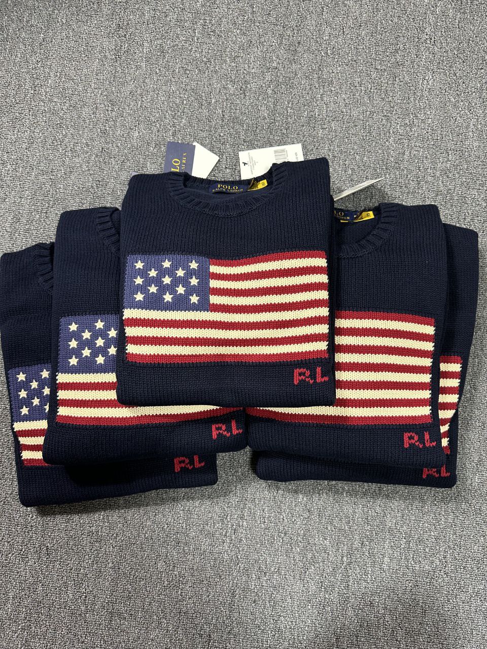 Ralph Lauren American Flag Sweater