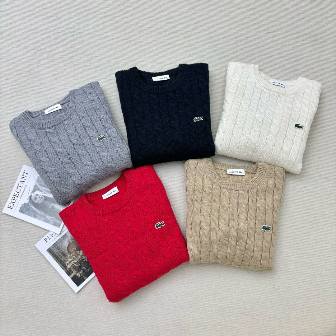 Lacoste Cable Knit Sweaters