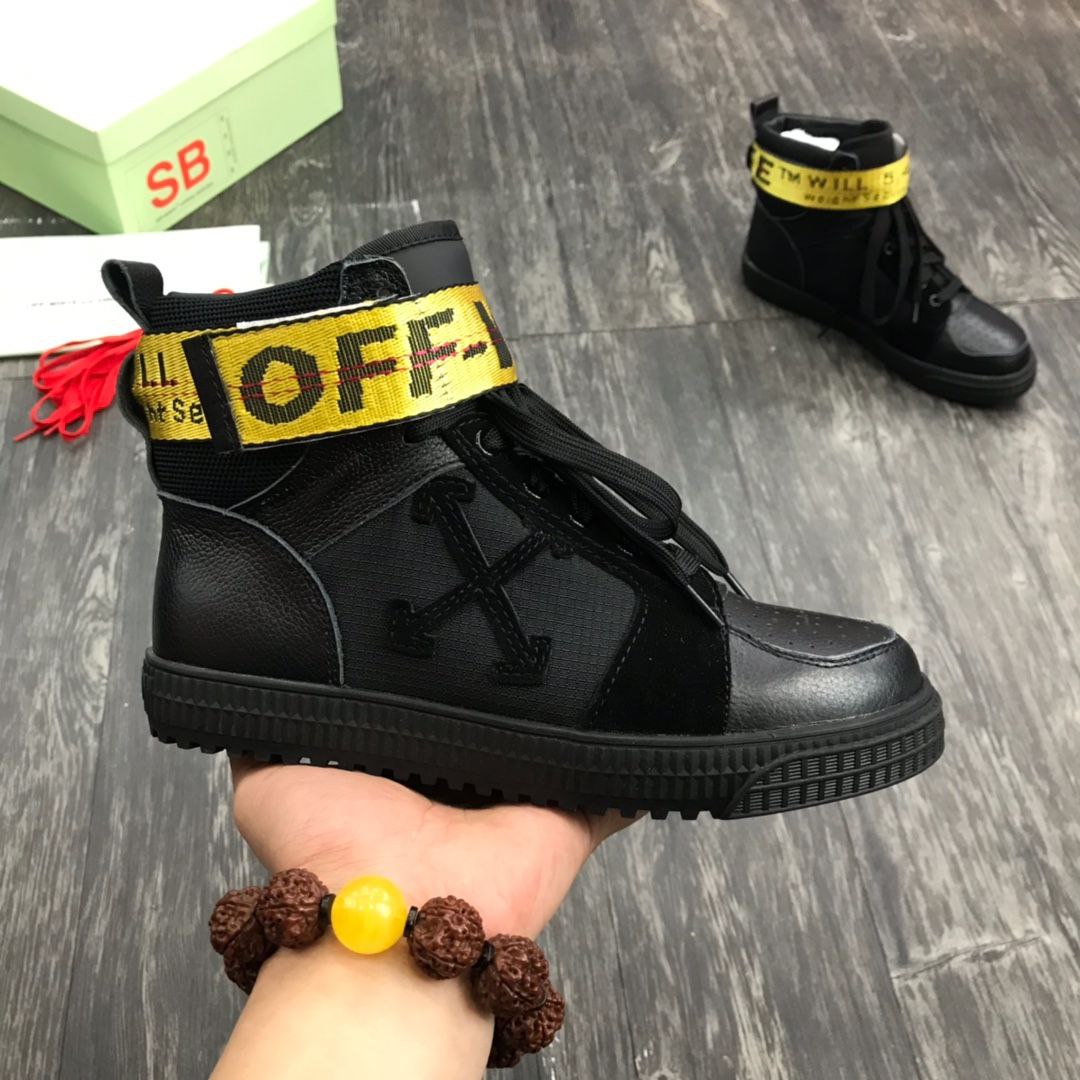 Off-White Style High-Top Sneakers