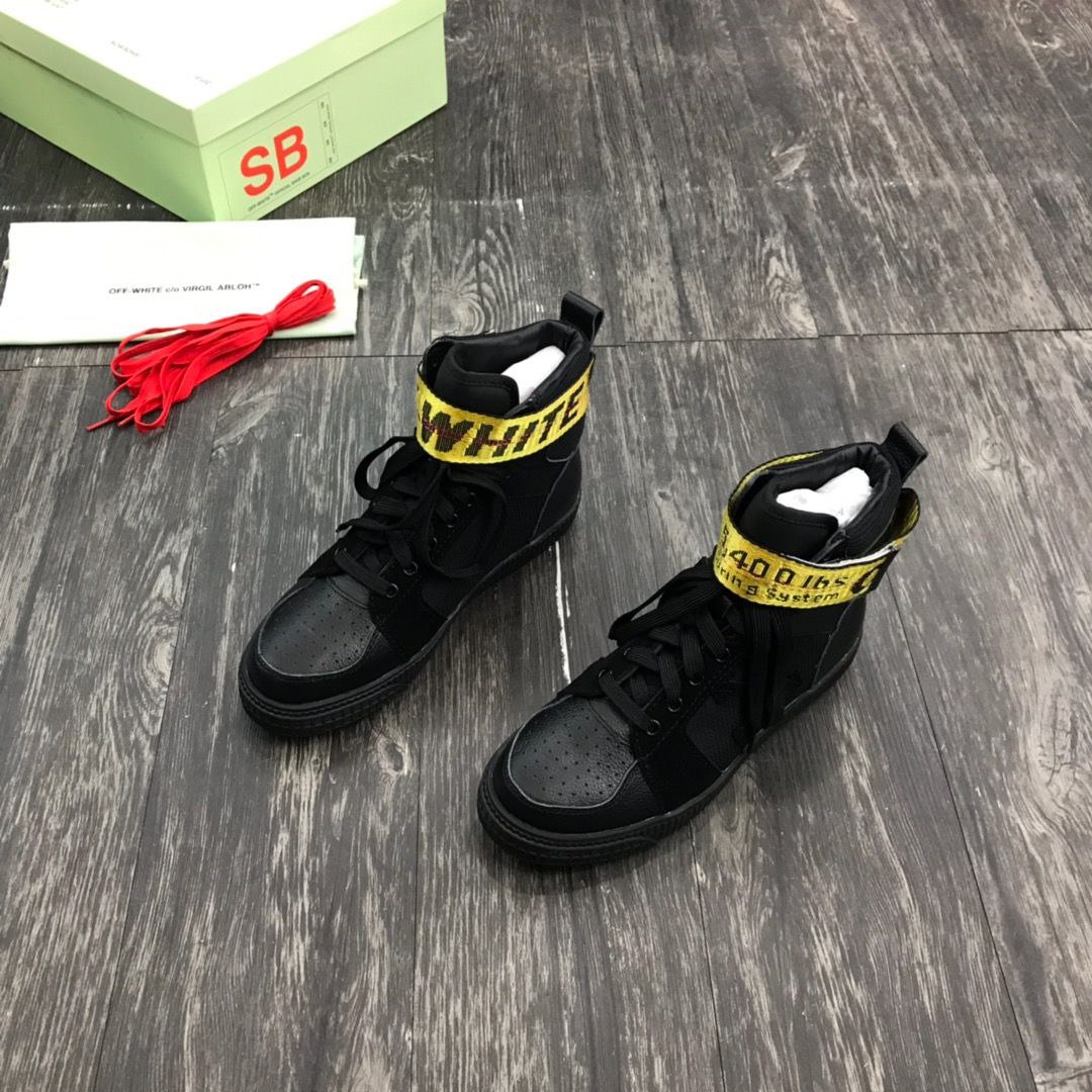 Off-White Style High-Top Sneakers