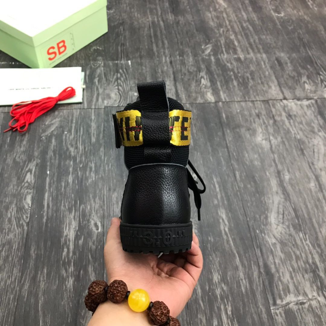 Off-White Style High-Top Sneakers