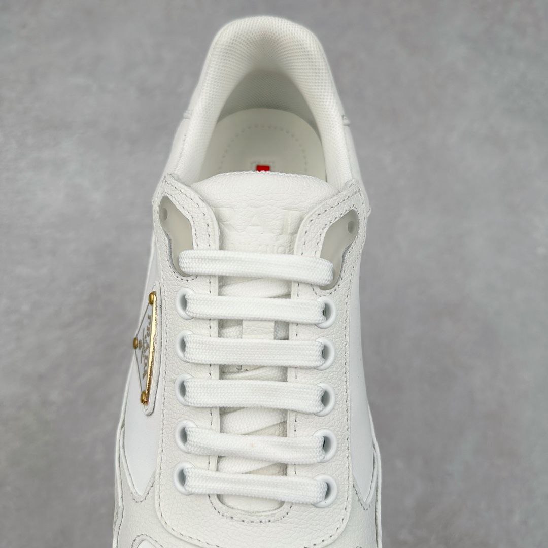 Prada White Leather Sneaker